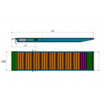 Ajoramppi, ajosilta 5800kg 2500mm x 410mm